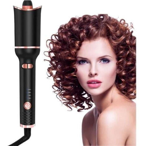 Bigoudi automatique, Boucleur a Cheveux, curl Fer à friser 4 températures réglables et pour grandes et petites boucles