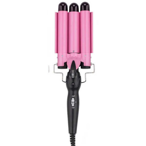 Bigoudi - Vague de cheveux Waver Curling Tourmaline Curler en céramique réglable Triple Pipe Hair Curler Curling Iron Styling Tool(32mm)