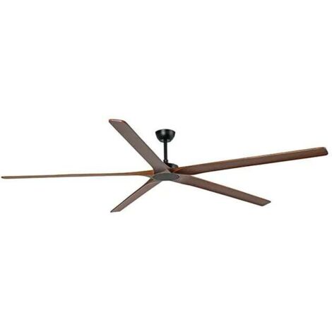 BIGWOOD 24 Schwarzer Deckenventilator ohne Licht 34192