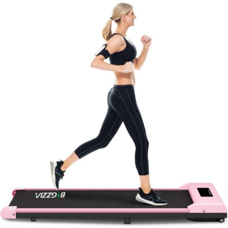 Motorised treadmill with online lcd display