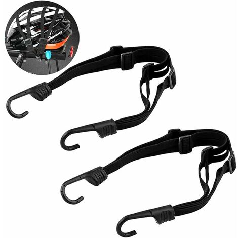 Bike Elastic Clamp Strap with Hook Adjustable Strap for Motorcycle Helmet Luggage
