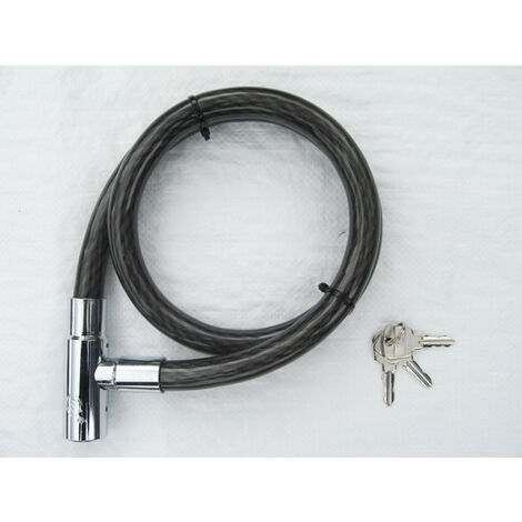 Bike Lock with Keys 16MM (Bicycle Lightweight Heavy Duty Security Cable)