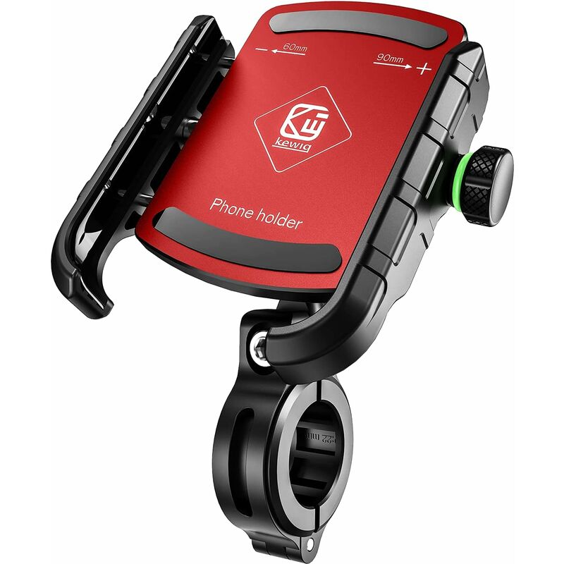 Tinor - Bike Phone Holder, Anti Shake Motorcycle Phone Holder, Universal Motorcycle Smartphone Holder Handlebar With 360° Rotation Compatible For