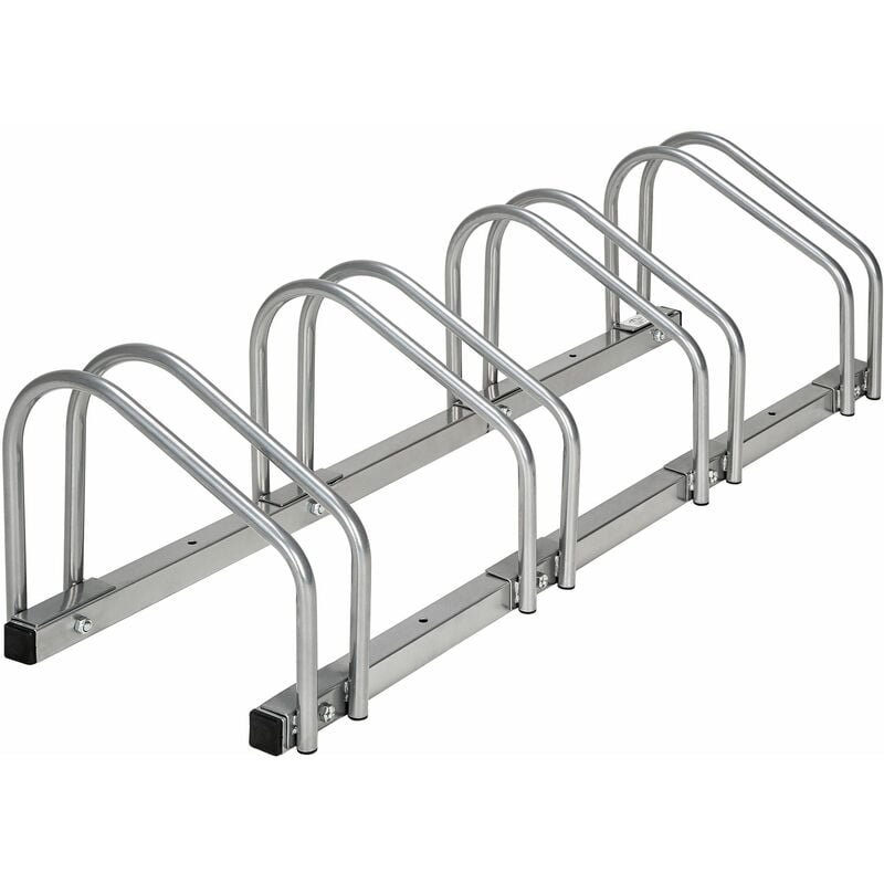 Tectake - Bike rack - bike stand, wall bike rack, garage bike rack - 4 - silver