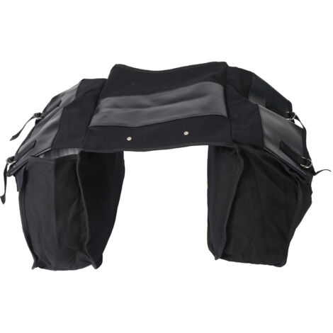 Bike Rear Seat Carrier Pack Portable Large Capacity Bicycle Rear Seat Bag for Outdoor Black