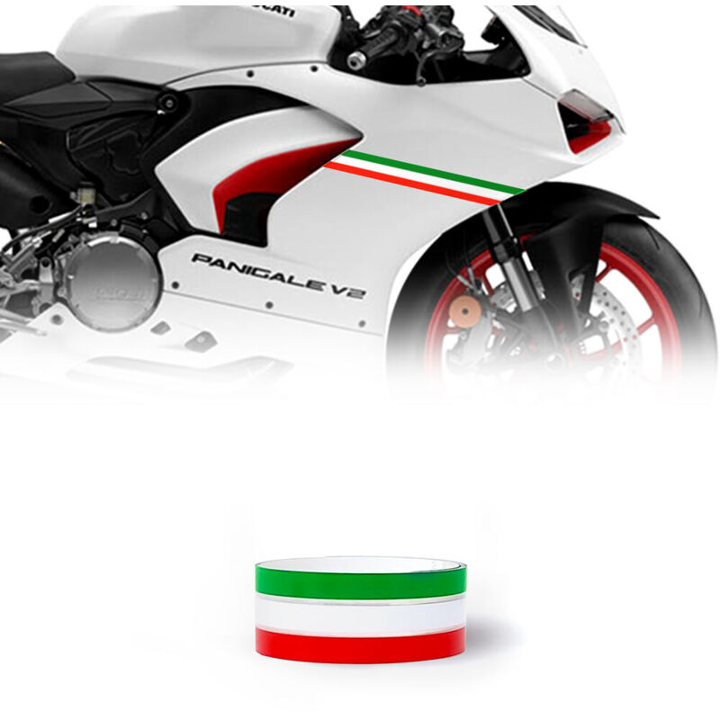 Bike Stripe Tricolore Italia - Dimensione: 3,5 CM X 2 MT