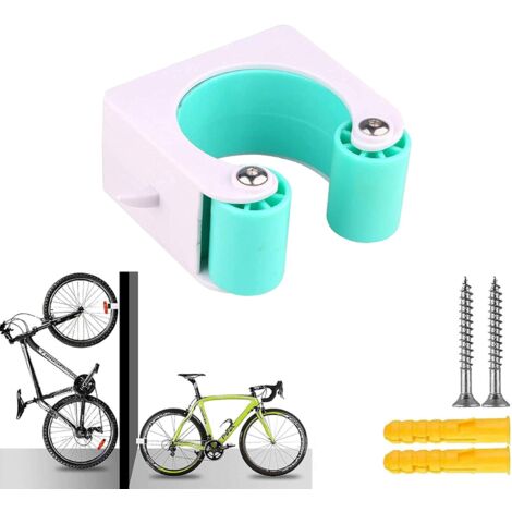 Bike Wall Mount, Bike Rack, Space Saving Wall Mount, Bike Rack Storage System, Indoor and Outdoor, for Road Bikes and Mountain Bikes (MTB, Blue 1pcs)