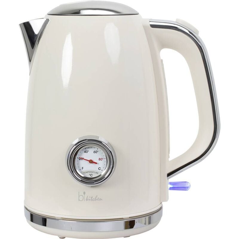 Bikitchen - nostalgia 170 Bouilloire blanc crème (brillant) Contenance: 1.7 l