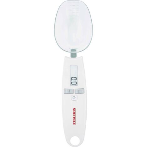 Bilancia a cucchiaio Soehnle Portata max. 500 g Risoluzione 0.1 g a batteria Bianco