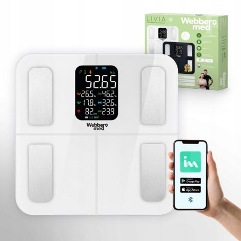 Bilancia analitica da bagno 16 parametri Apple Health, Google Fit, IF1320B