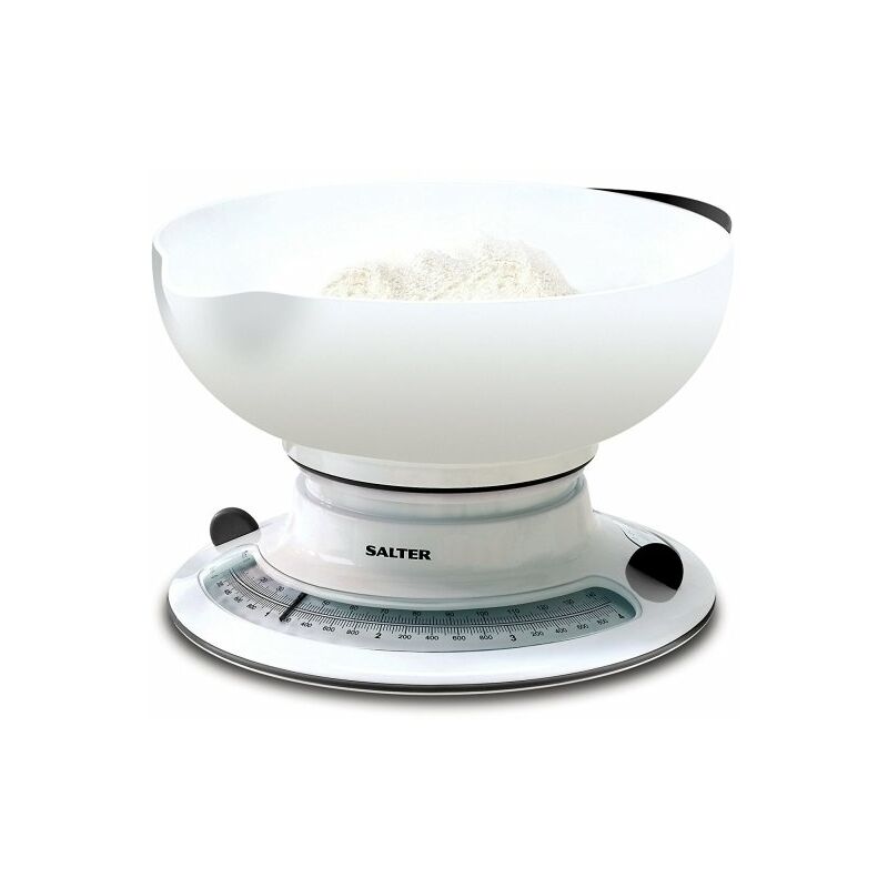 Image of Grecoshop - Bilancia analogica da cucina per liquidi e solidi aggiungi e pesa salter - Aqua-Weight