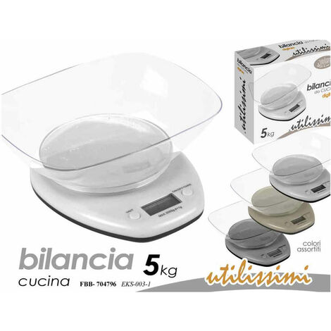 BILANCIA CUCINA 5KG.COL.ASS.