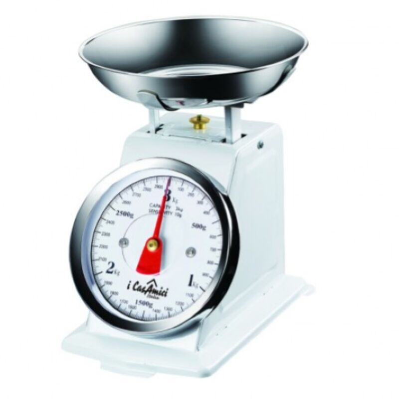 Bighouse It - Bilancia pesa alimenti modello 'Ambra' colore bianco capacita' massima 3kg