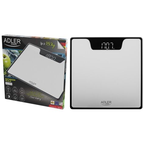 Bilancia da bagno AD 8174 argento - LED