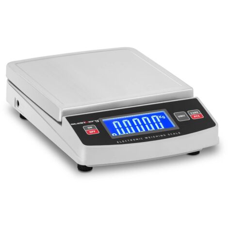 Bilancia Da Banco Digitale Di Precisione Elettronica Da Cucina LCD 3000 g/0,5 g - Moonshine white, Argento, Bianco