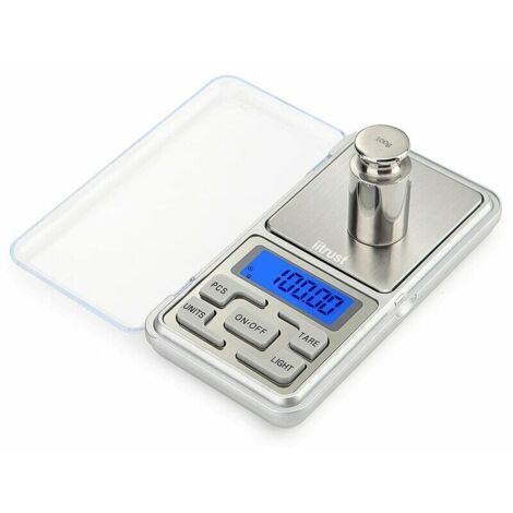 Bilancia da cucina di precisione, bilancia da cucina elettronica, bilancia tascabile con display LCD, mini bilancia digitale tascabile da 500 g/0,01 g per gioielli/tè/lievito/caffè grammo da cucina