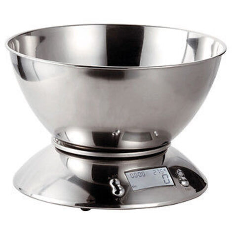 Bilancia da cucina digitale in acciaio inossidabile 5 kg div. 1g eva