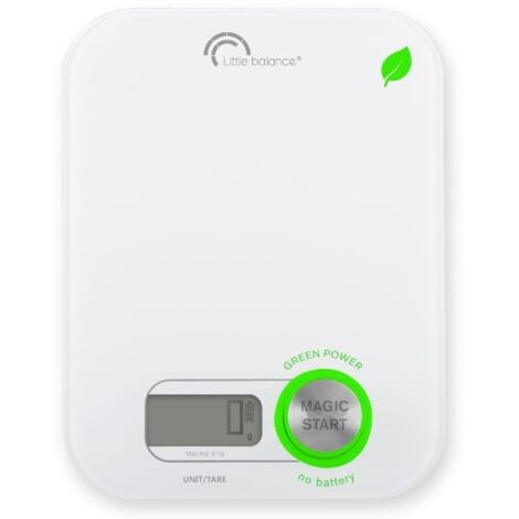 bilancia da cucina elettronica 5kg - 1g bianca - 8198 - little balance