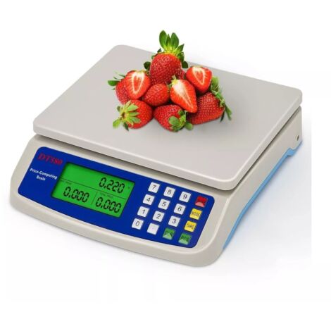 Bilancia da Cucina Elettronica Digitale 40kg Pesa Alimenti Display LCD 2 PILE AA