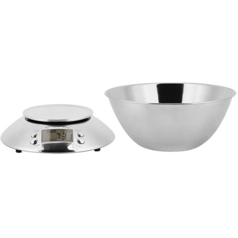 bilancia da cucina elettronica in acciaio inox
