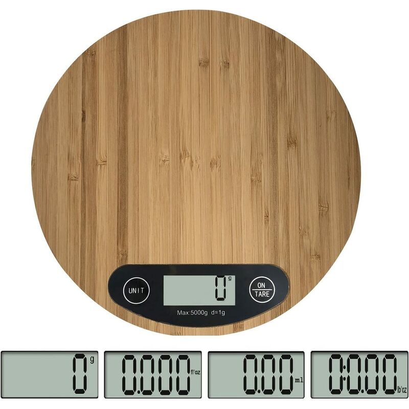 Bilancia da cucina elettronica in legno ce 5 kg/1