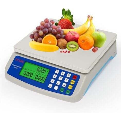 Bilancia da cucina elettronica per uso domestico da 30 kg, bilancia digitale per alimenti con display LCD (modello a batteria) (dimensioni: 30 kg/1 g)