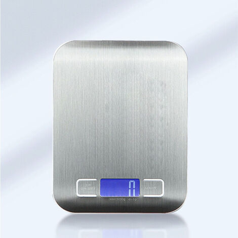 Bilancia da cucina elettronica professionale 5 kg/0,1 g, bilancia da cucina multifunzionale in acciaio inox per la cucina domestica, bilancia da cucina elettronica ad alta precisione