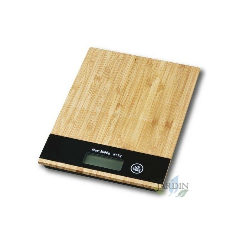 Image of Bilancia da cucina in legno 5 Kg, graduazione 1 gr. 15,4x20,4 cm