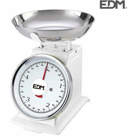 Edm Bilancia Da Cucina Meccanica Max 4kg Bianco