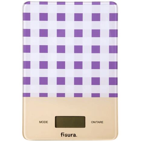 BILANCIA DA CUCINA VIOLA GINGHAM FISURA