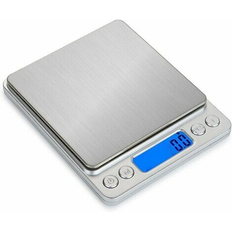 Bilancia di precisione 3000g/0.1g, bilancia da cucina/bilancia tascabile/bilancia per gioielli, bilancia elettronica ad alta precisione, display LCD retroilluminato, funzione tara e PCS
