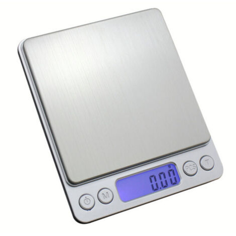 Bilancia di precisione da 500 g, 0,1 g, bilancia da cucina, bilancia tascabile, bilancia da gioielliere, bilancia elettronica ad alta precisione, schermo LCD retroilluminato