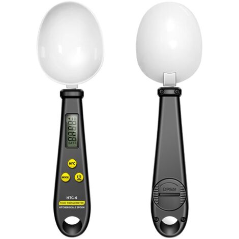 Bilancia digitale a cucchiaio, cucchiaio dosatore elettronico, bilancia per alimenti e caffè ad alta precisione per la cucina di casa, capacità 500/0,1 g, con schermo LCD