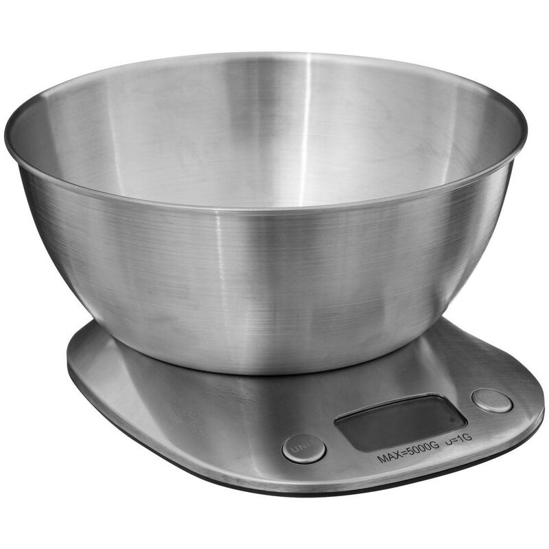 Image of 5five - bilancia digitale con vasca in acciaio inox - Soldi