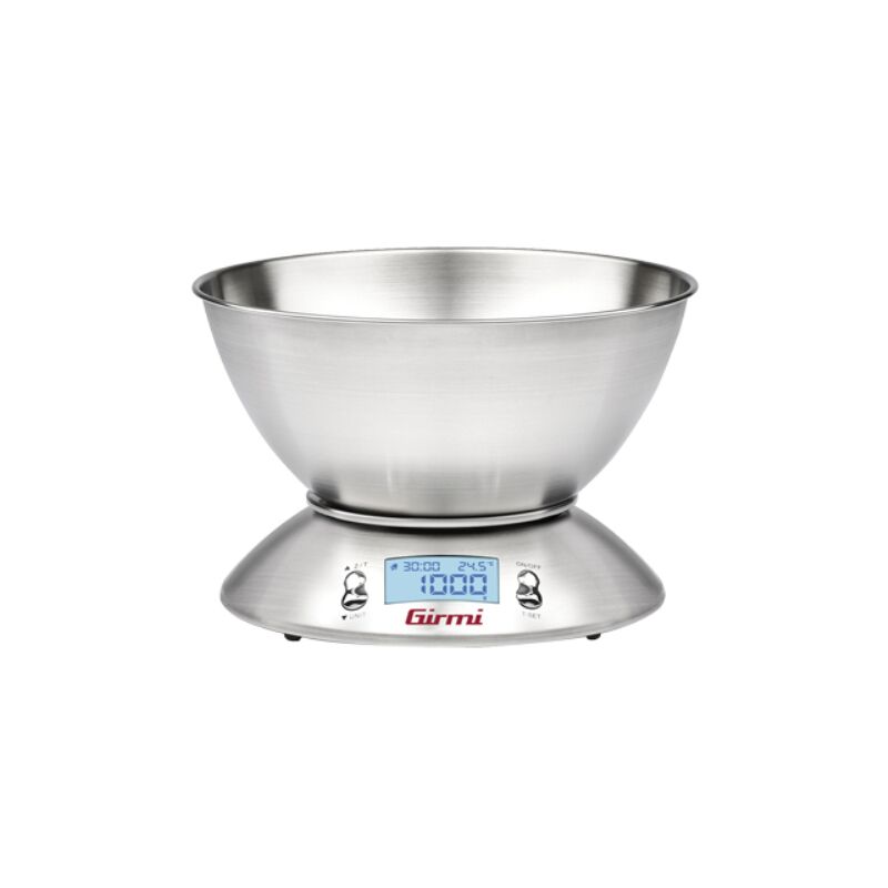 Image of Bilancia digitale cucina ps85 inox Girmi kg 5/gr 1 + ciotola 2xaaa non incluse Girmi