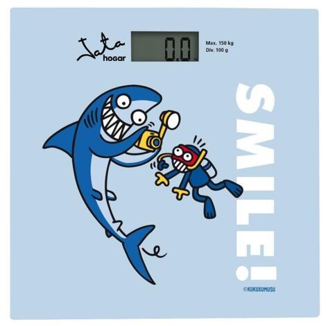 Bilancia Digitale da Bagno Smile JATA 295K Azzurro 150 kg
