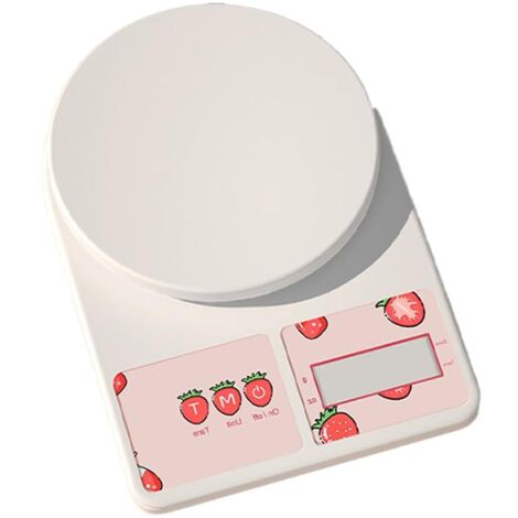 Bilancia digitale di alta precisione con funzione tara, in grado di misurare in grammi e once (bianca, 10 kg).