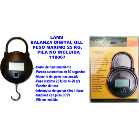 Bilancia digitale Lams 25 kg massimo