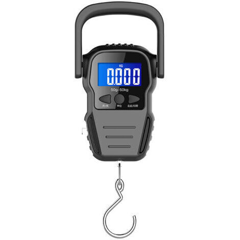 Bilancia digitale per bagagli Rose / bilancia digitale portatile / bilancia per valigia con display LCD retroilluminato per viaggi, pesca e tiro con l'arco, gancio grande