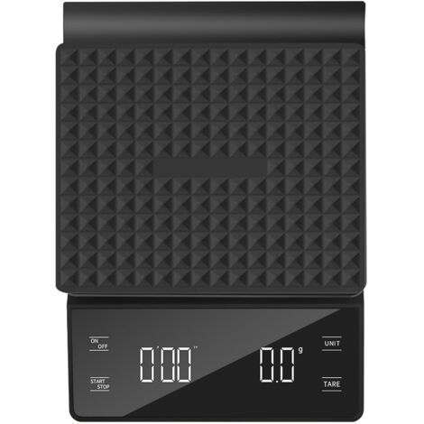 Bilancia digitale per caffè con timer, capacità 3 kg/0,1 g.
