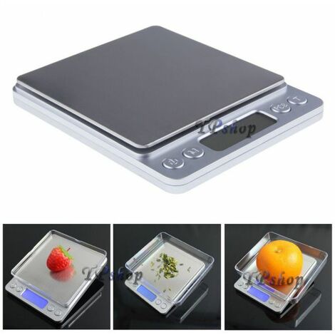 BILANCIA ELETTRONICA BILANCINO DI PRECISIONE DIGITALE LCD PESA 0.1g 2KG PESO