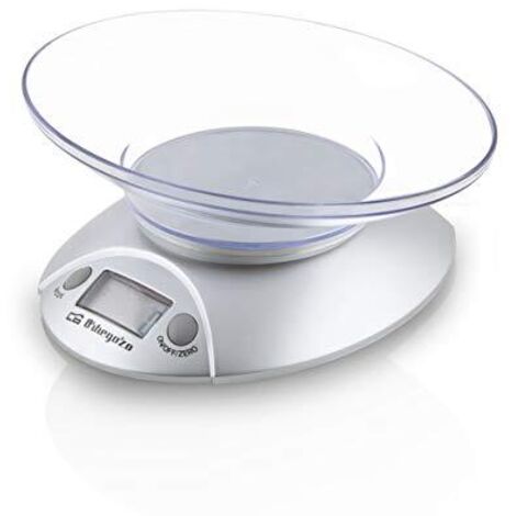 Bilancia elettronica da cucina orbegozo pc 1009/ fino a 3kg/ argento