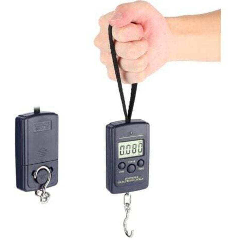 Image of Odipie - Bilancia elettronica di precisione multifunzionale da 40 kg, bilancia digitale sospesa, bilancia per pesare i bagagli, bilancia portatile lcd