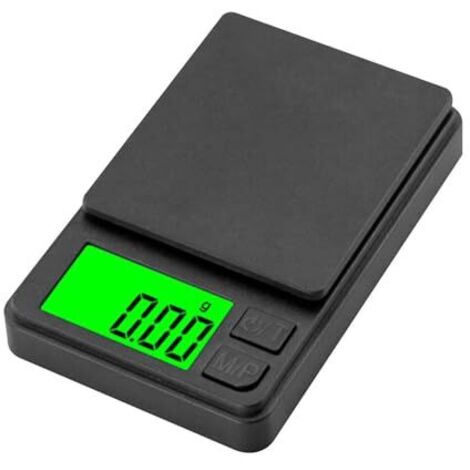 Bilancia elettronica di precisione per gioielli (500 g x 0,01 g), portatile, con funzione di calibrazione precisa e display ultra nitido, utensile da cucina