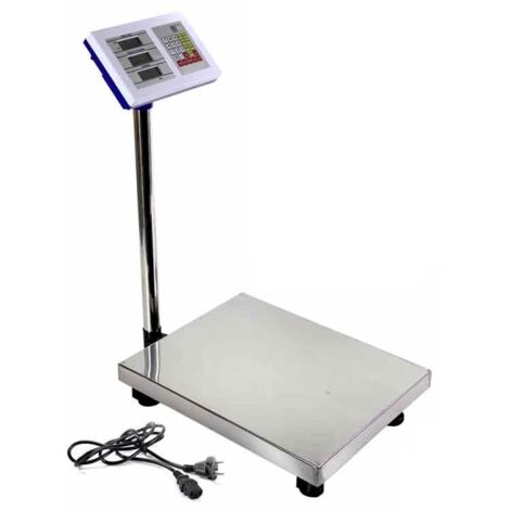 BILANCIA INDUSTRIALE PROFESSIONALE CON COLONNA PORTATA MASSIMA 300 KG