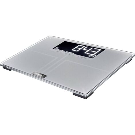 Bilancia Personale Digitale Soehnle Shape Sense Connect 200, Analisi Corporea, Capacit� 200 kg, Precisione 100 g, Argento, con Bluetooth, Design Rettangolare