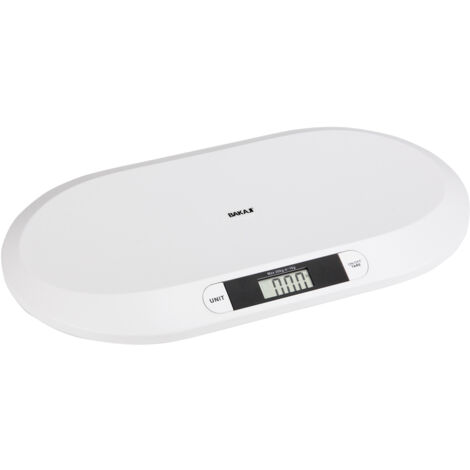 Bilancia Pesa Bambini Neonati Display Digitale LCD Pesa Neonato 20KG Bianco