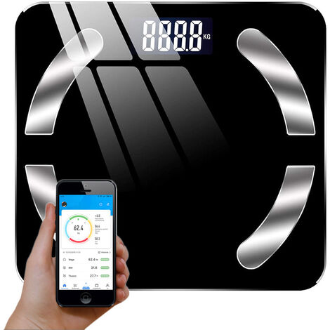 Bilancia pesapersone intelligente 180 kg bluetooth Sogo