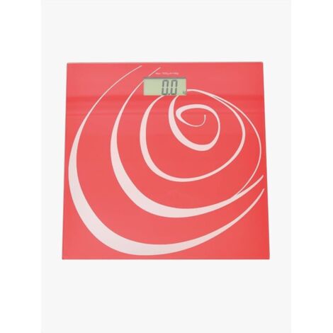 Bilancia Pesapersone Digitale Rossa Portata 150 Kg Stube Rose