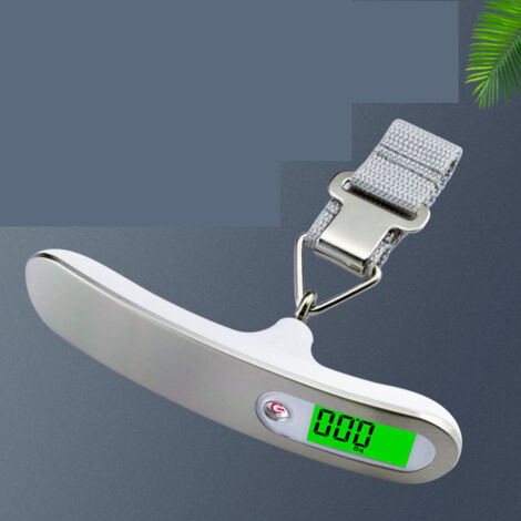 Bilancia portatile per bagagli da 50 kg, piccola bilancia elettronica, bilancia portatile per bagagli per la casa, bilancia a gancio